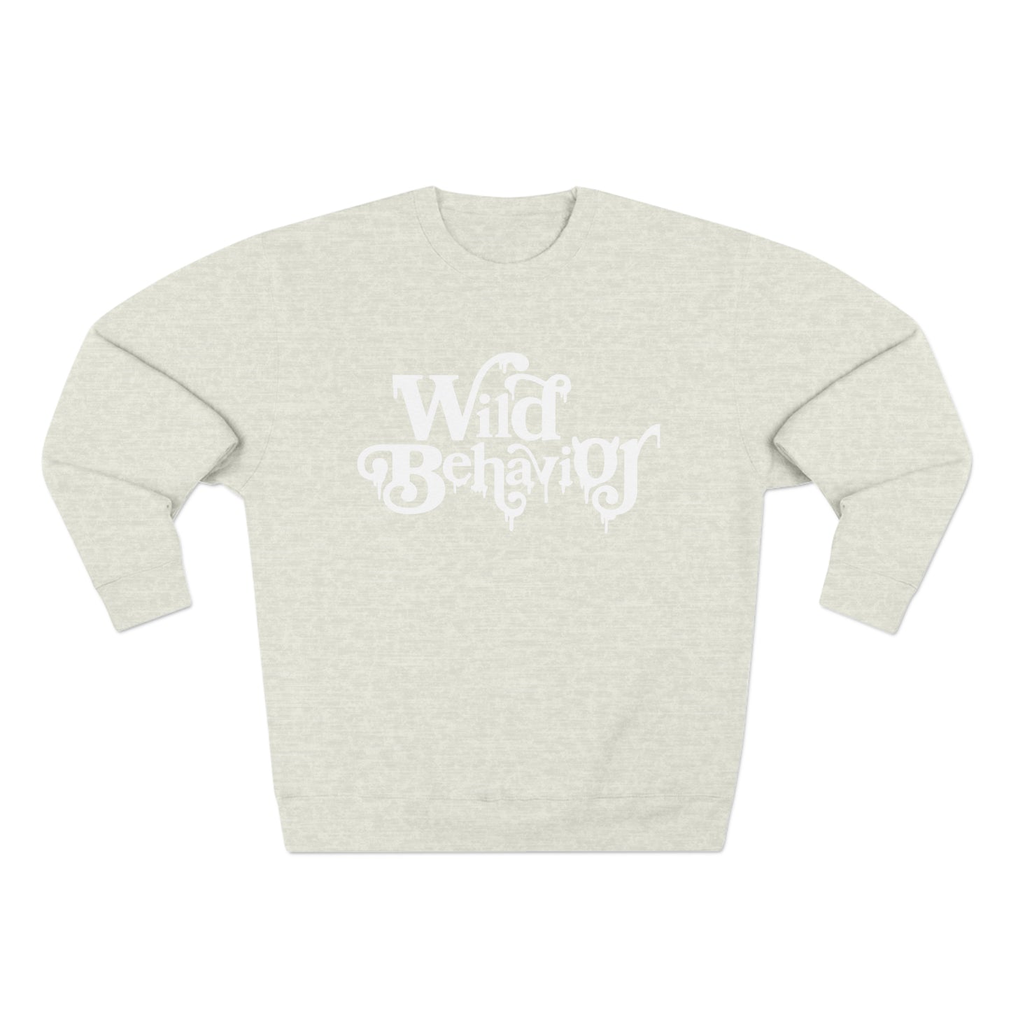 White Font Unisex Crewneck Sweatshirt