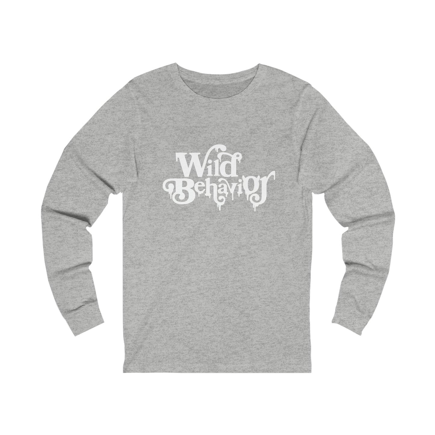 White Font Unisex Jersey Long Sleeve Tee