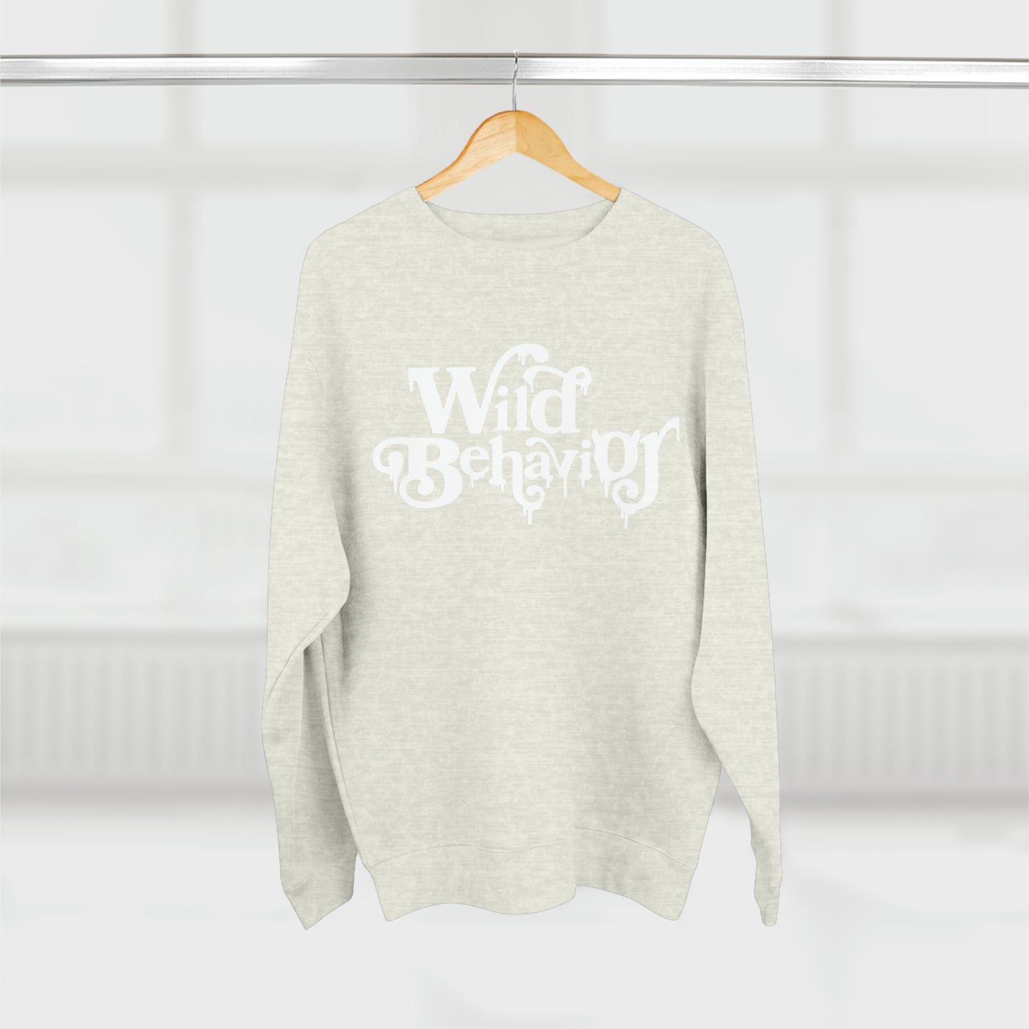 White Font Unisex Crewneck Sweatshirt