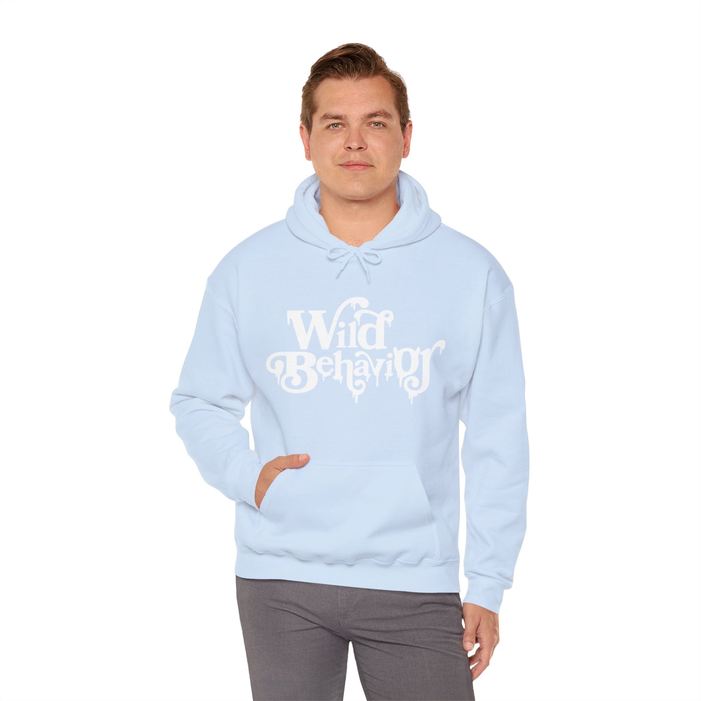 White Font Unisex Heavy Blend™ Hooded Sweatshirt