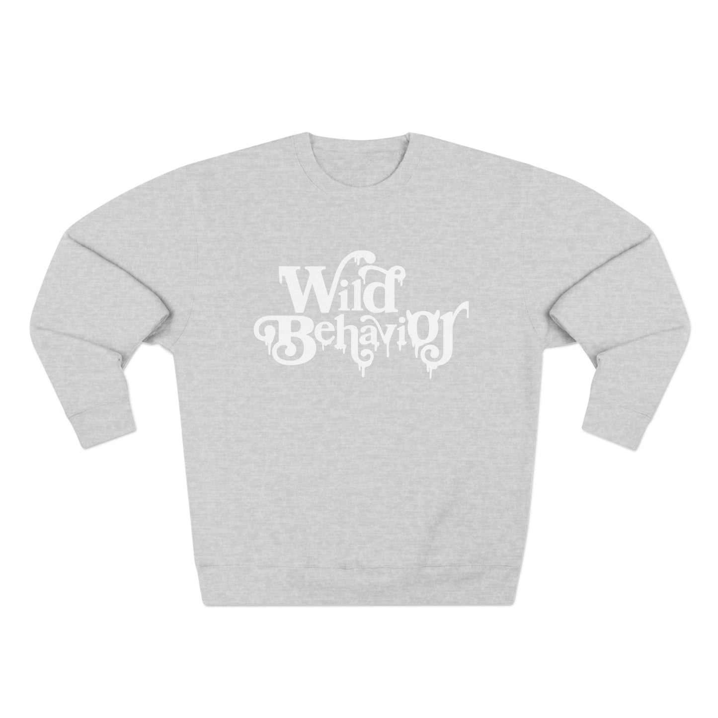 White Font Unisex Crewneck Sweatshirt